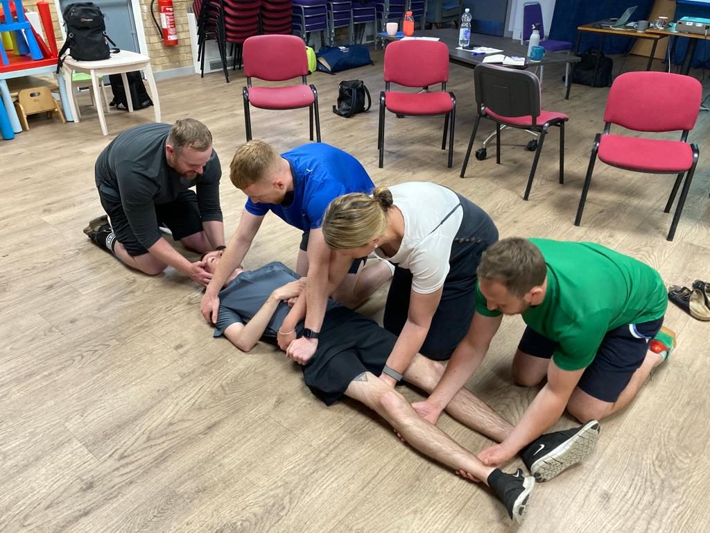 First aid training in progress in Edinburgh
